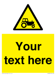 Custom warning farm machinery